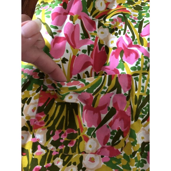 Women's Vintage Night Gown Robe House Duster Handmade Floral Button Up - Picture 7 of 12